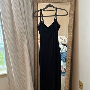 Skims Black Maxi Dress